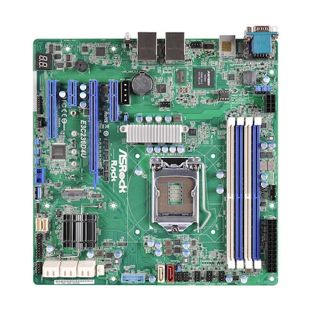 Asrock Rack LGA1151/Intel C236/DDR4/SATA3&USB3.0/V&2GbE/MicroATX Server E3C236D4U